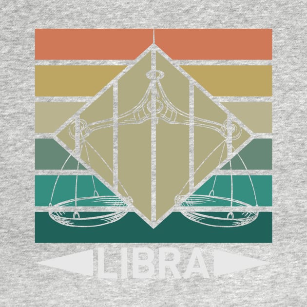 Libra Zodiac Vintage Horoscope by GrafDot